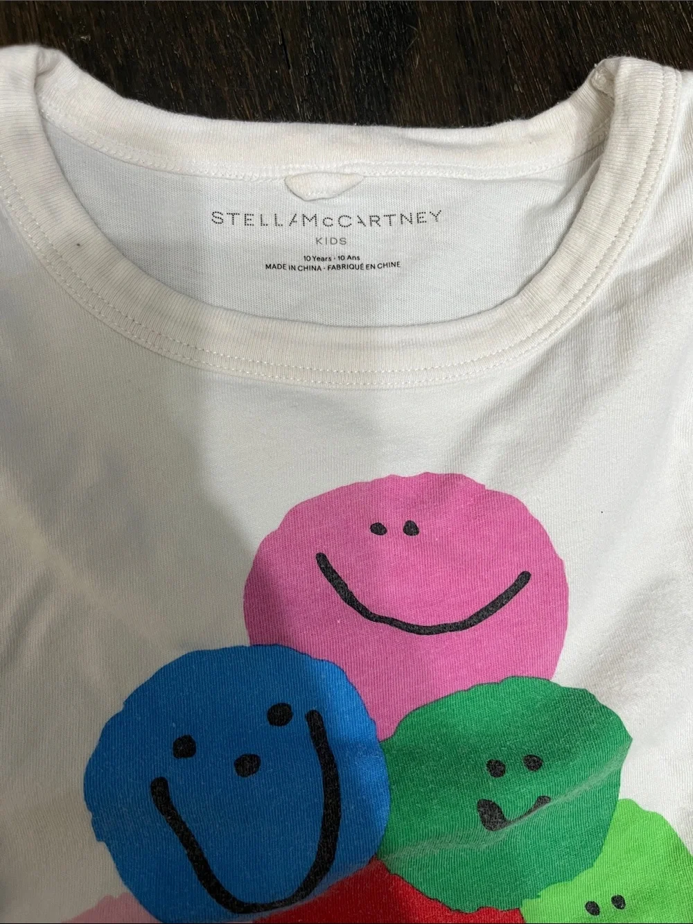 Stella McCartney Kids multi color Checkerboard Skirt with ice cream T shirt set